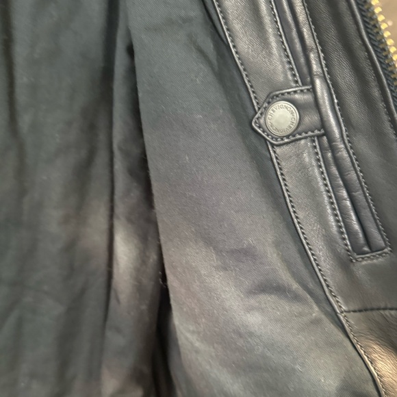 Brand New Never Worn Chevignon Teddy Cuir B-Ted Homme Marine Soft Leather Jacket - Picture 7 of 13